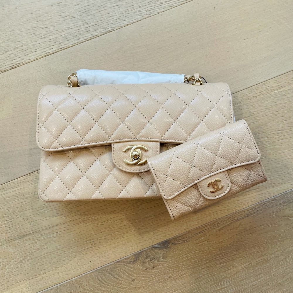 Chanel Small Classic Flap & Classic Cardholder - Picture 1 of 15